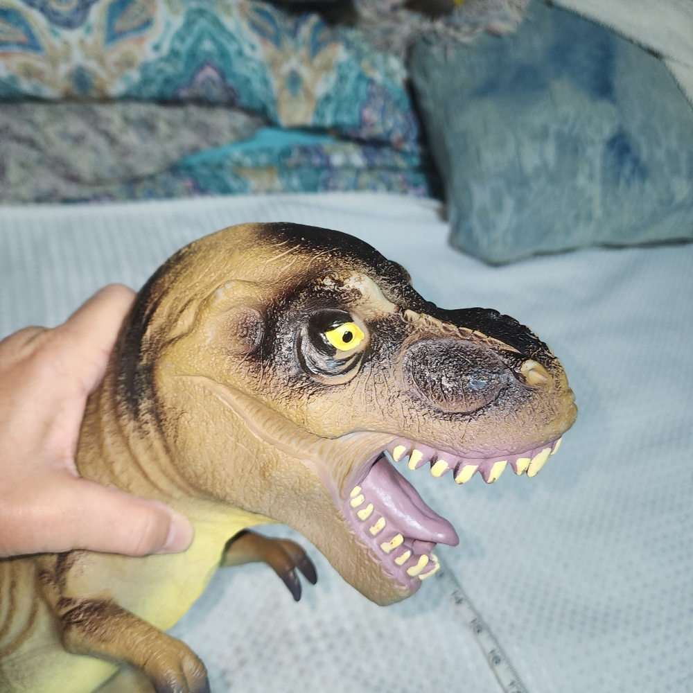 TOY MAJOR EUC 26" T REX SOFT RUBBER TYRANNOSAURUS REX TOY - Picture 2 of 8